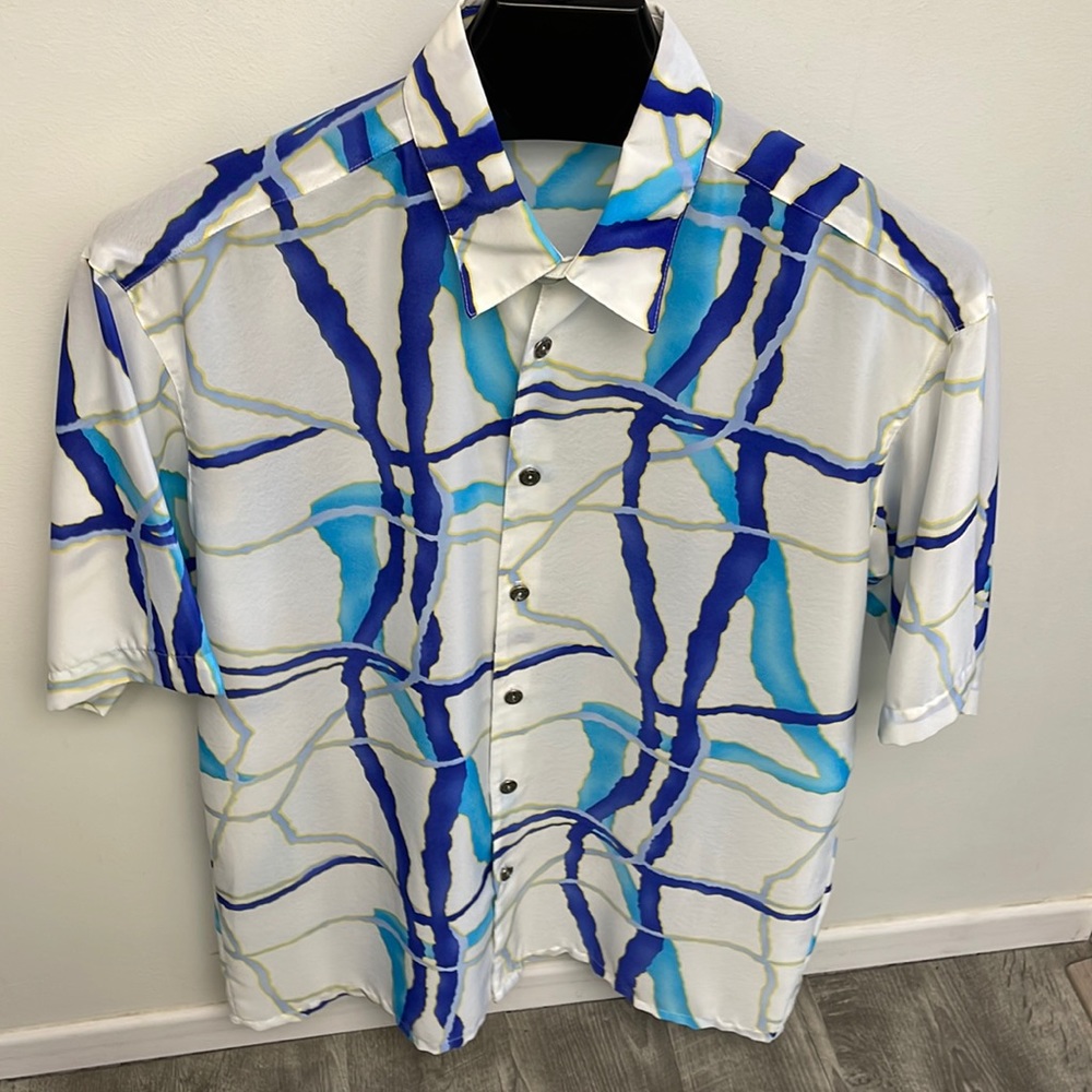 Mens s/s microfiber contemporary dress shirt